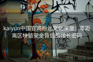 kaiyun中国官网粉丝文化深潜：零距离区块链安全背后的增长密码