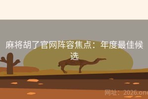 麻将胡了官网阵容焦点：年度最佳候选